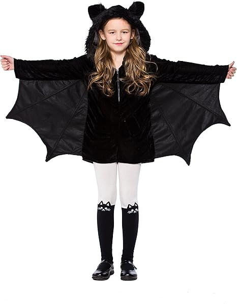 Kids Bat Jumpsuit Halloween Costume for Girls